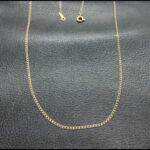 Cadena oro amarillo 18k grosor fino eslabon redondo 49,5 cm
