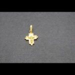 Cruz oro amarillo 18k pequeña con cristo