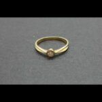 Anillo oro amarillo 18k tipo solitario con brillante de 0,2qtes nº 14