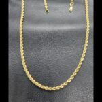 Cordon oro amarillo 18k 45 cm
