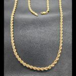 Cordon oro amarillo 18k 60 cm