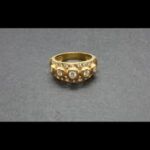 Anillo oro amarillo 18k decorados con circonitas nº 17