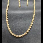 Cordon oro amarillo 18k 45 cm