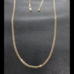 Cadena oro amarillo 18k eslabón plano tipo barbada 50 cm