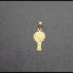 Medalla oro amarillo 18 qt de la Virgen del Pilar