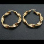 Argollas oro amarillo 18 qt forma torneadas