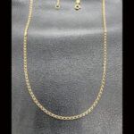 Cadena oro amarillo 18k eslabón alargado 50 cm