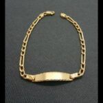 Esclava oro amarillo 18k eslabón tipo cartier 17,5 cm