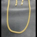 Cadena oro amarillo 18 qt de 51 cm eslabón forma barbada