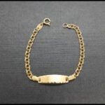 Esclava oro amarillo 18k de bebe, 13 cm