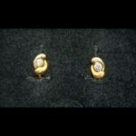 Pendientes oro amarillo 18 qt con circonita blanca