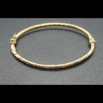 Pulsera oro amarillo 18k con forma rizada