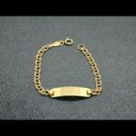 Esclava oro amarillo 18k para bebe 11,5 cm