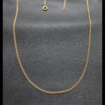 Cadena oro amarillo 18k eslabon tipo barbada 56,5 cm