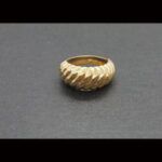 Anillo oro amarillo 18k tipo croissant nº 14