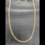 Cadena oro amarillo 18 qt de 50 cm eslabón 3x1