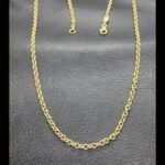 Cadena oro amarillo 18k eslabón redondo 51 cm