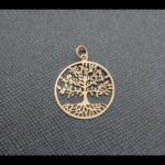 Colgante oro amarillo 18k del árbol de la vida