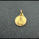 Medalla oro amrillo 18k de la virgen del Carmen