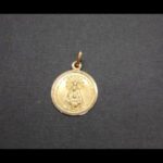 Medalla oro amarillo 18k de la Virgen de la Merced