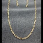 Cadena oro amarillo 18k de 59,5 cm con eslabón forma ovalado