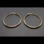 Argollas oro amarillo 18k lisas (4,5 cm de diámetro)