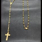 Rosario oro amarillo 18k 41,5 cm
