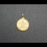 Medalla oro amarillo 18k de la Virgen de Fátima