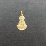 Colgante oro amarillo 18k de la silueta de la virgen del Rocio