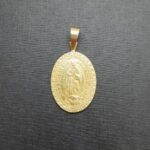 Medalla oro amarillo 18k de la Virgen de Guadalupe