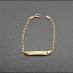 Esclava oro amarillo 18k para bebe(14 cm)