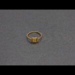Sello oro amarillo 18k para niño, nº 5