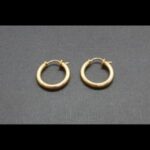 Argollas oro amarillo 18k lisas forma redondeada