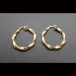 Argollas oro amarillo 18k torneadas