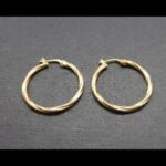 Argollas oro amarillo 18k forma torneada