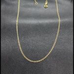 Cadena oro amarillo 18k eslabón tipo bilbaino 40 cm