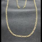 Cadena oro amarillo 18k de 60 cm eslabon forma cartier